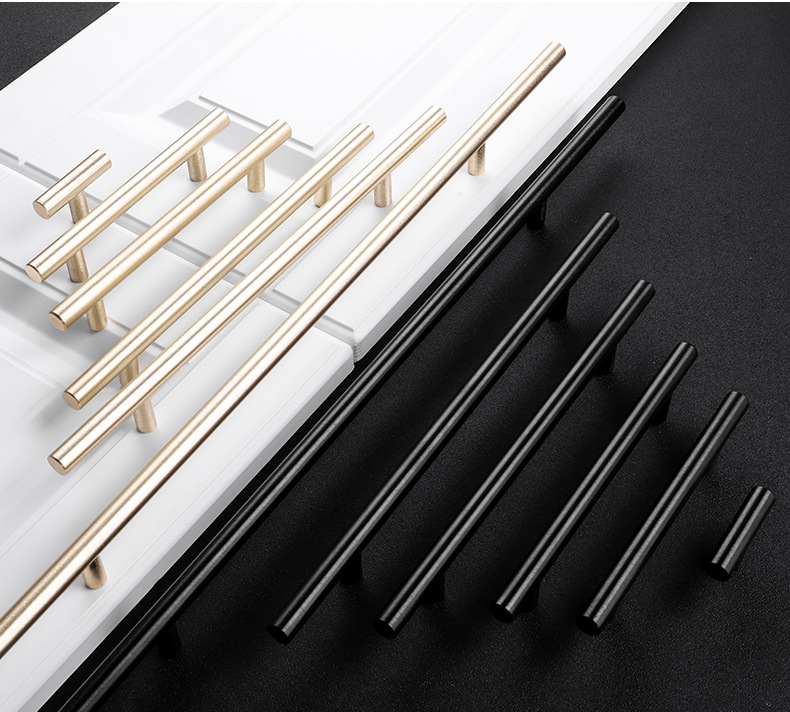 轻奢金色拉手大衣柜橱柜门把手北欧现代简约抽屉柜子单孔五金拉手