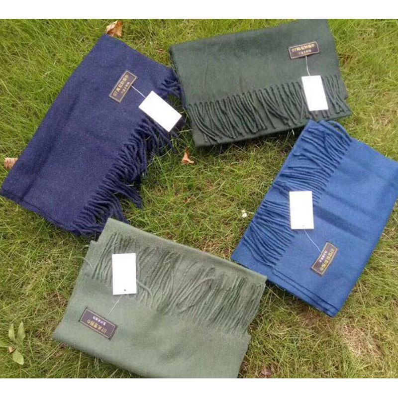 批发代发正品07纯羊毛围巾秋冬季保暖防寒校尉常服大衣围巾