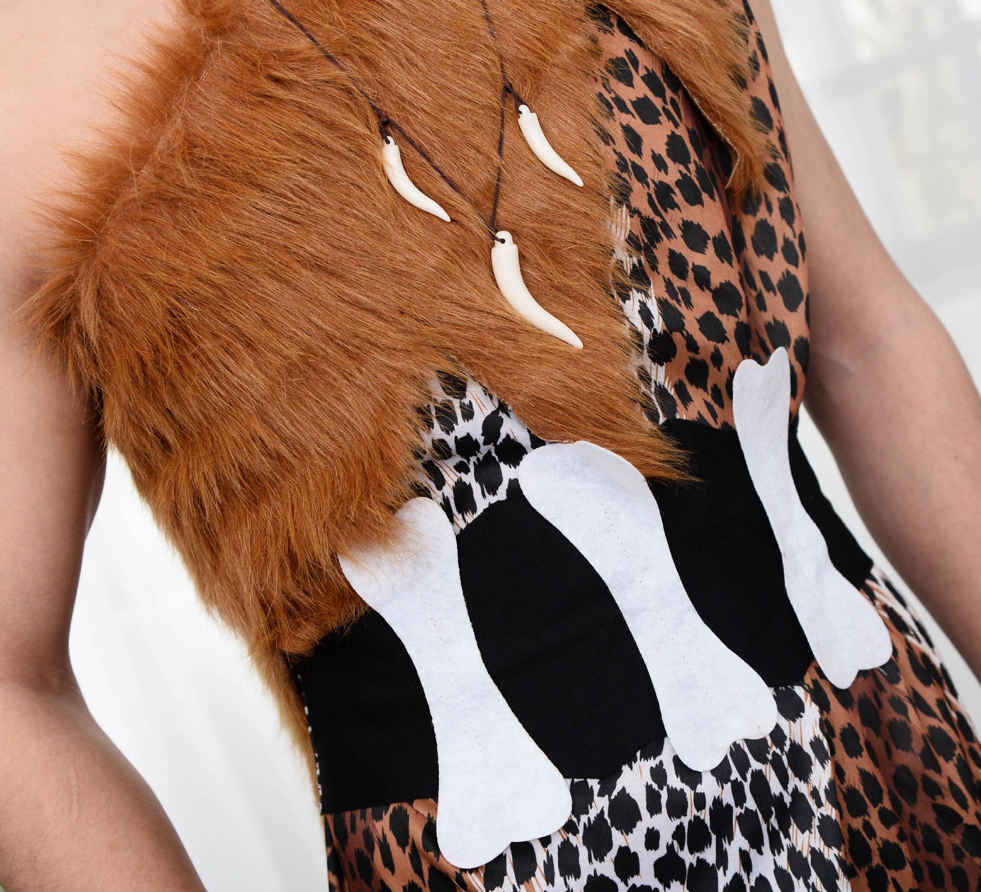 万圣节服装 印第安人土著角色扮演 兽皮野人森林猎人演出服舞台装