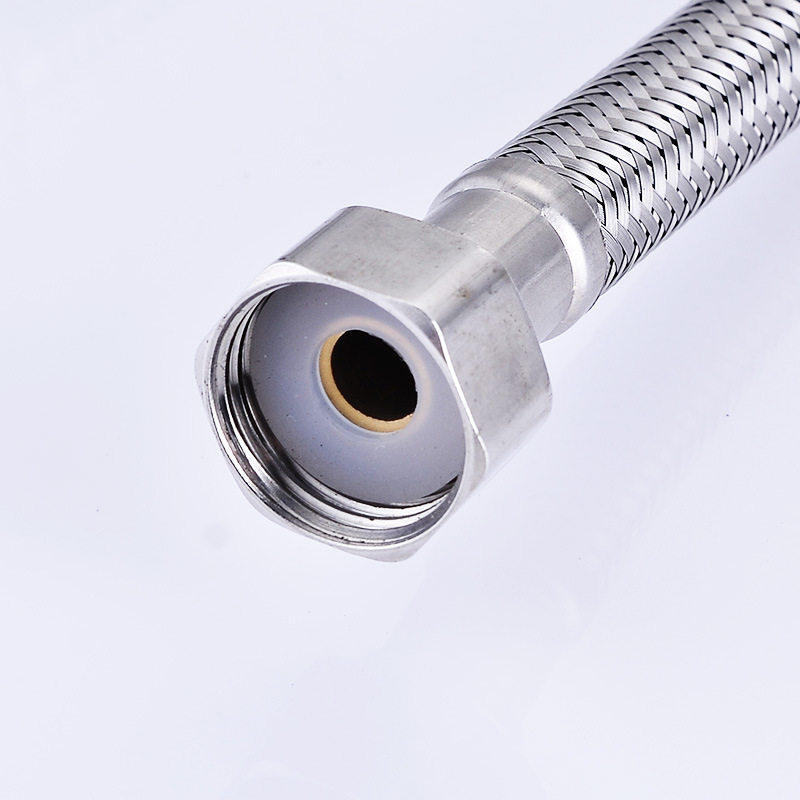 不锈钢双头软管,防爆耐高温编织软管马桶热水器通用进水软管批发