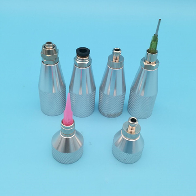 300cc硅胶筒金属转接头玻璃胶针管连接器针头转换器m15m21转换头