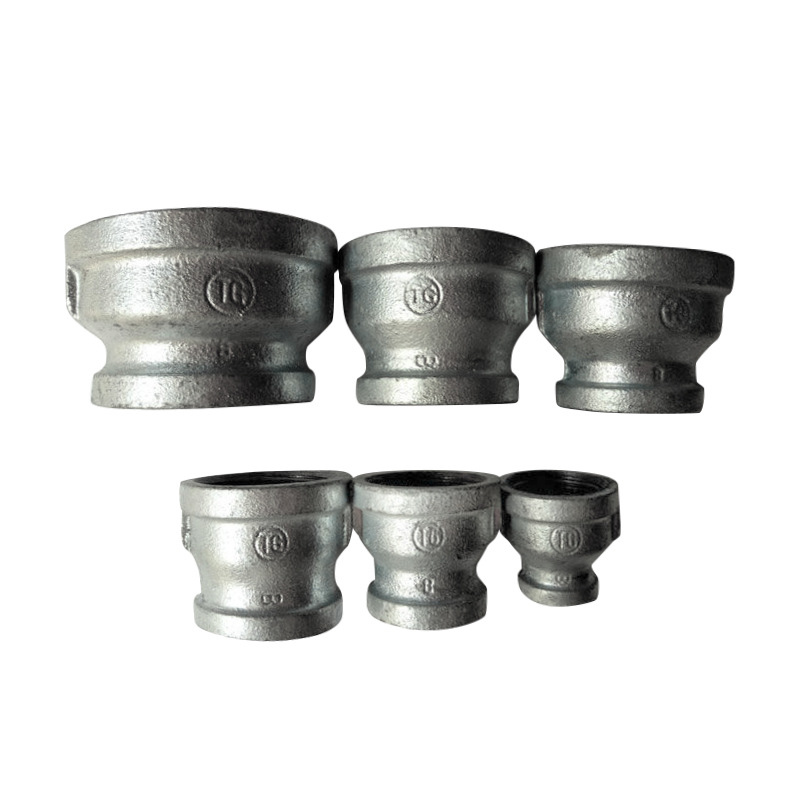 厂家直销 山西太谷牌 tg 镀锌大小头 变径管箍 玛钢管件 异径管
