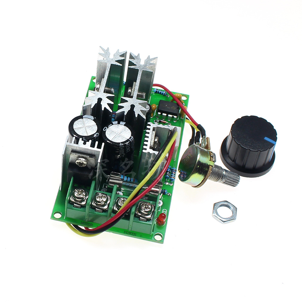 直流电机调速器12v24v36v48v大功率驱动模块pwm控制器20a调流器