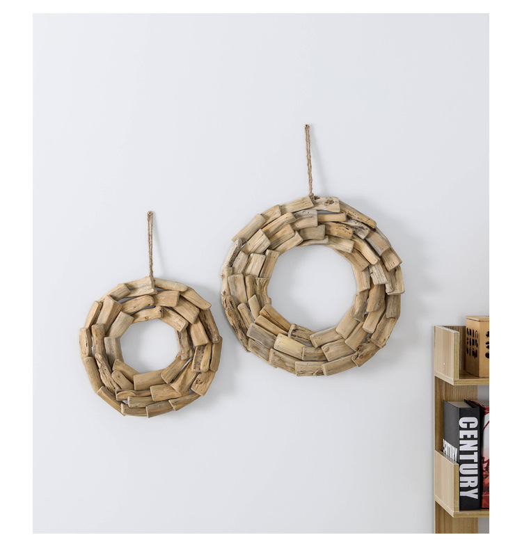 漂流木 圣诞挂件木质一件代发手工艺品圆木片diy手工