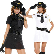 万圣节cosplay制服诱惑女警装警察服水手服海军服飞行员演出服装