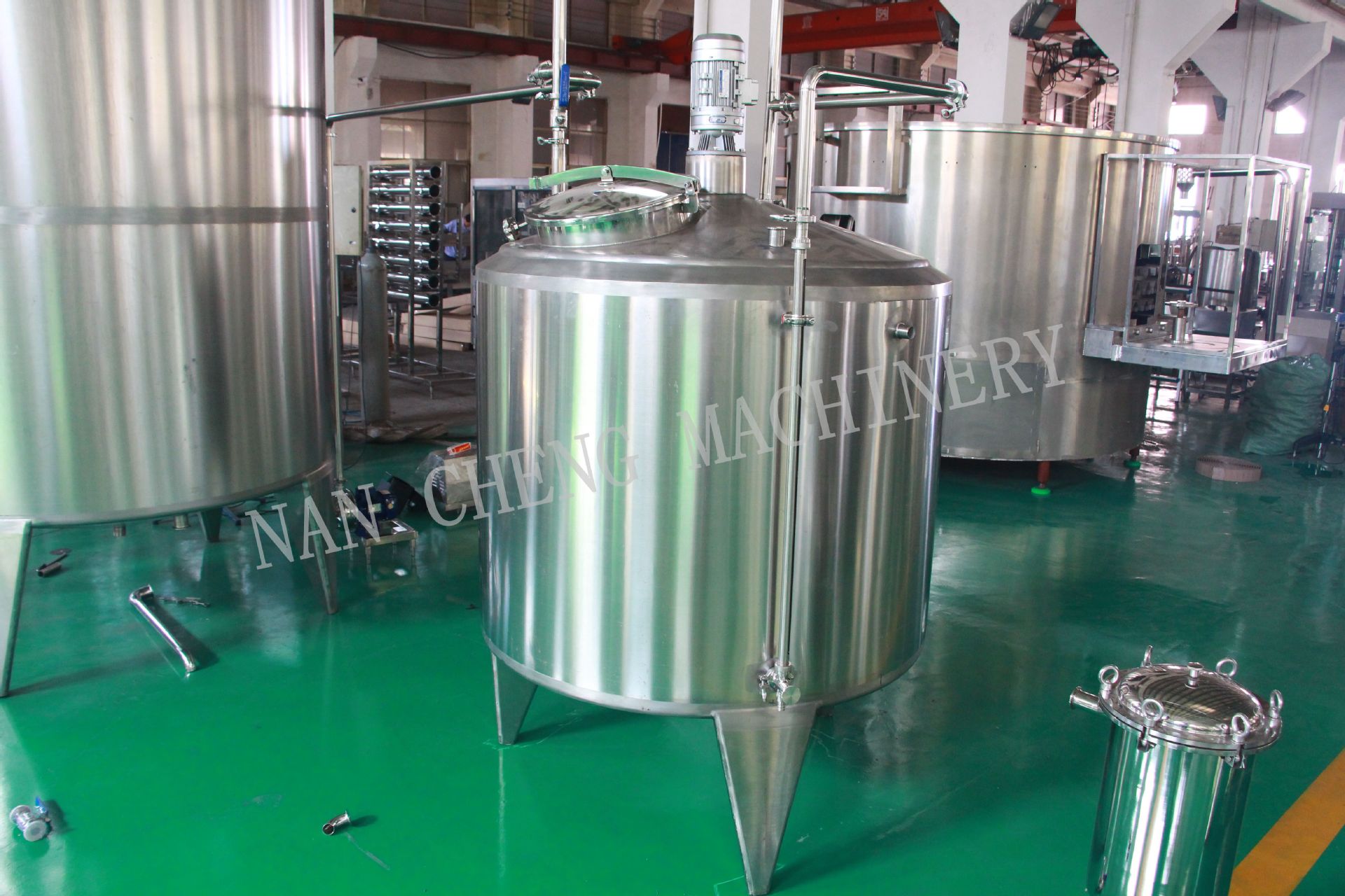 果汁灌装 调配系统 调配罐 均质机