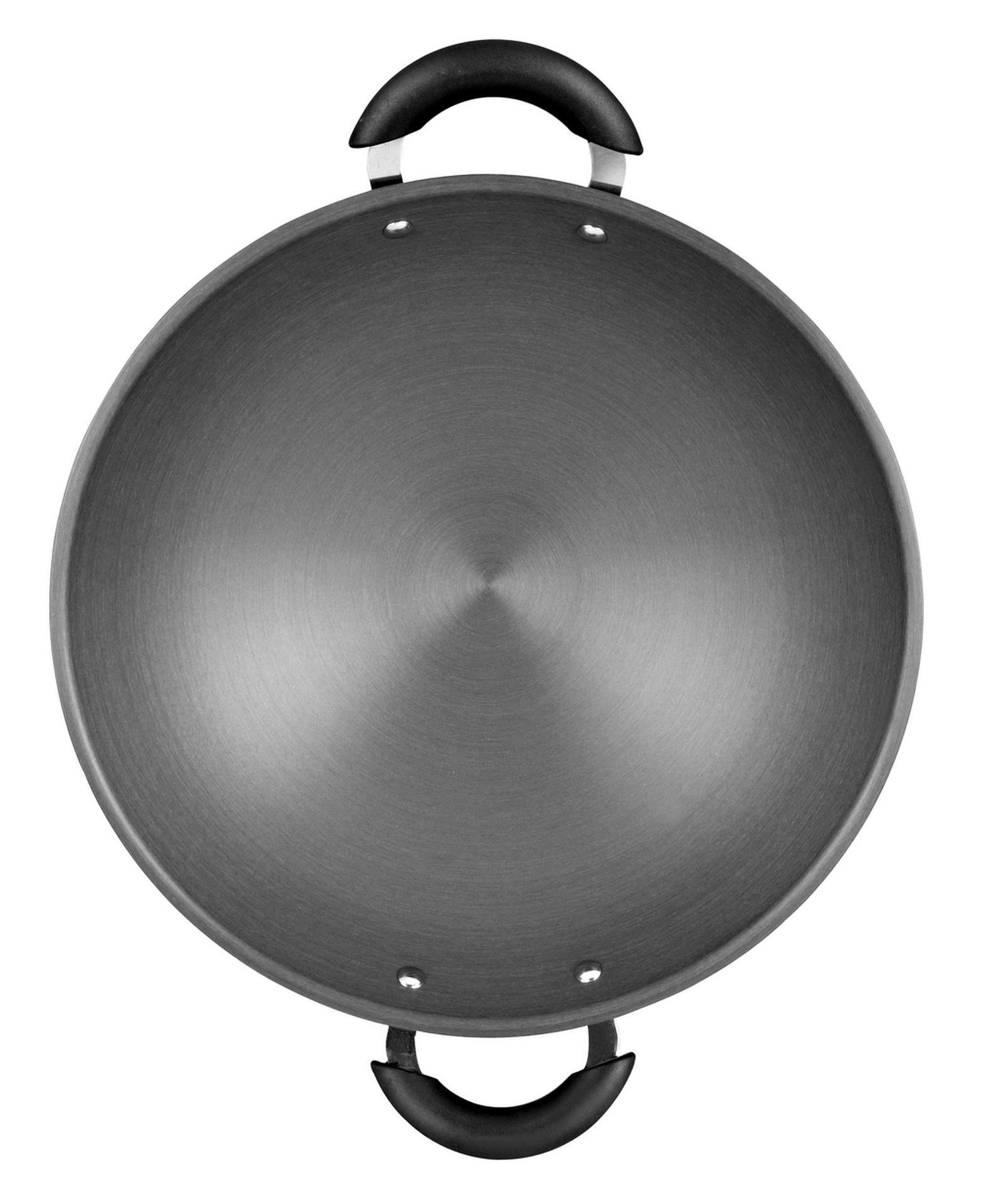 黑晶硬质氧化炒锅传热快省时爆炒王炒锅厨房通用厂家直销