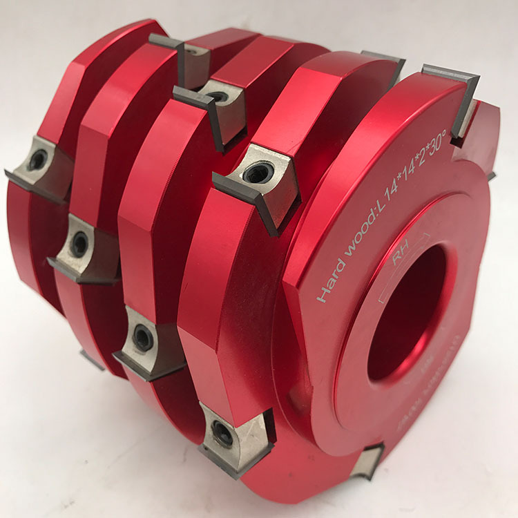 菠萝刀重切型螺旋刨刀头 高精度 切面光滑 木工波锣刀