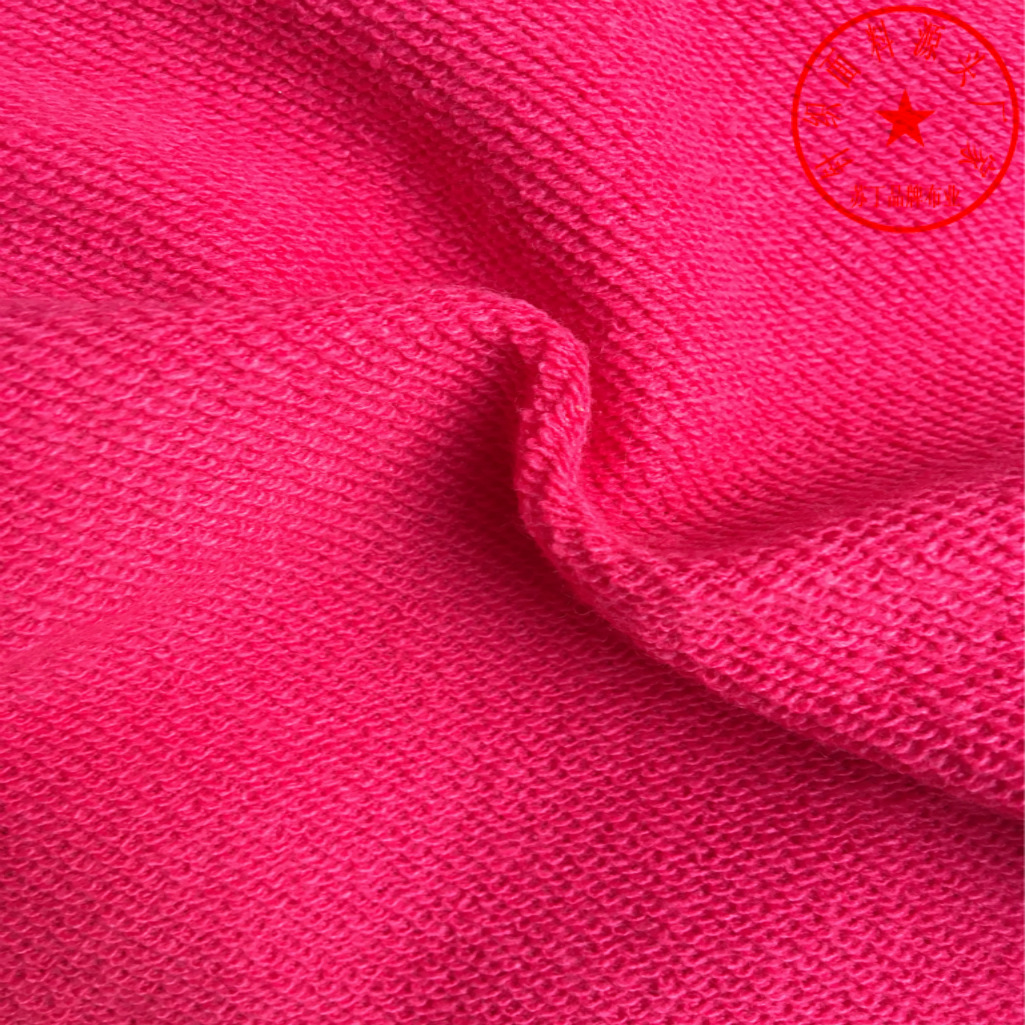 源头厂家 jw23 32x16支cvc大毛圈 欧美拉链男女牛肚卫衣套装面料