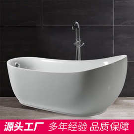 厂家批发独立船形1700-1800mm独立亚克力浴缸现代可带冲浪ba-8208