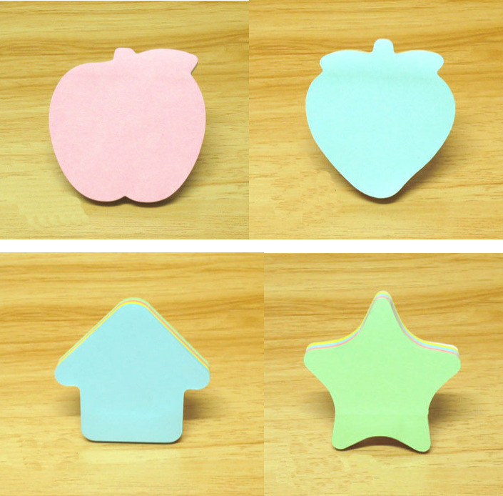 几何图案便签本房子圣诞树小熊方块便签本便签贴便利贴