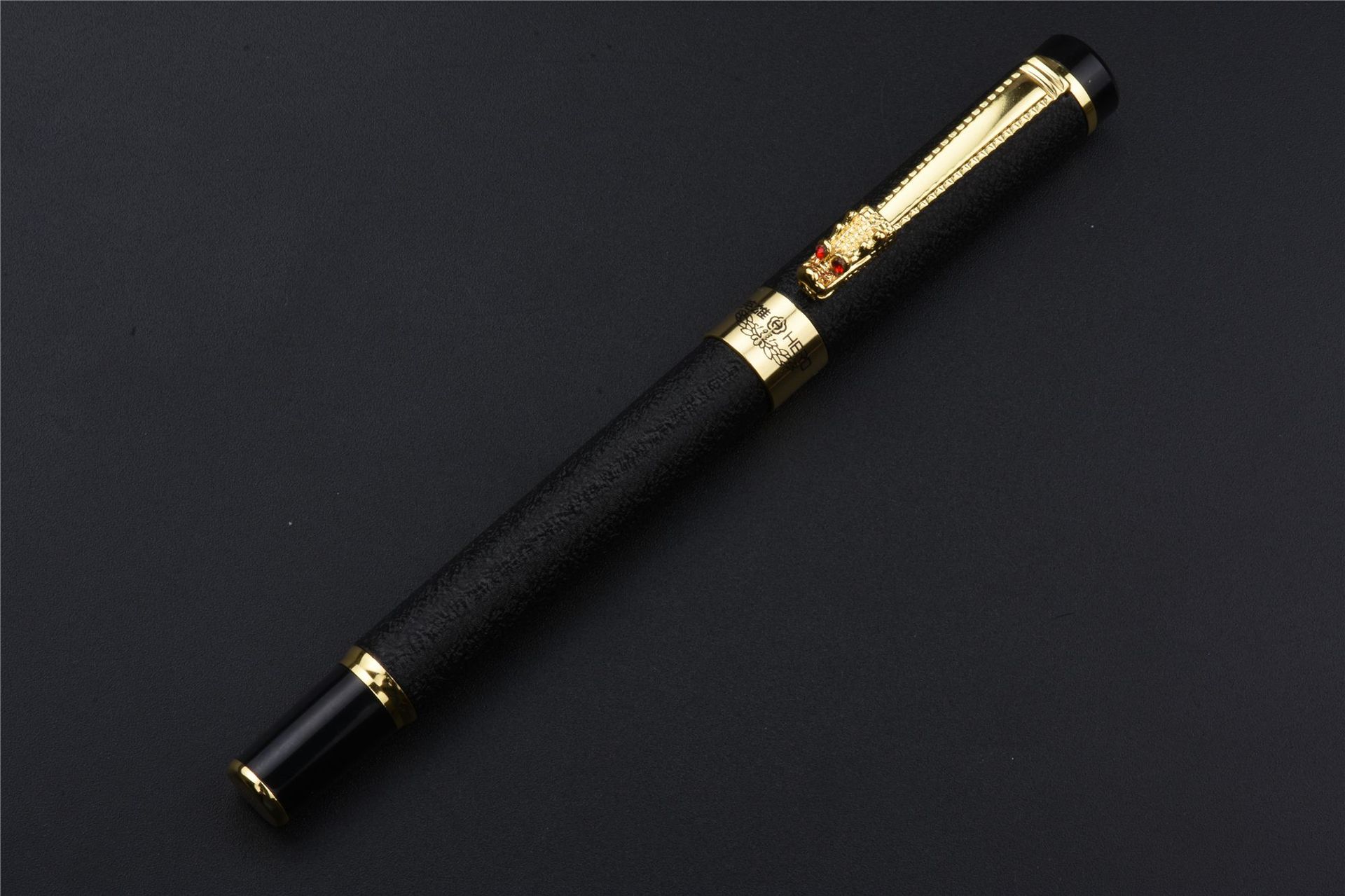 英雄钢笔6006龙头绒砂钢笔学生商务练字签字钢笔弯尖美工笔可刻字