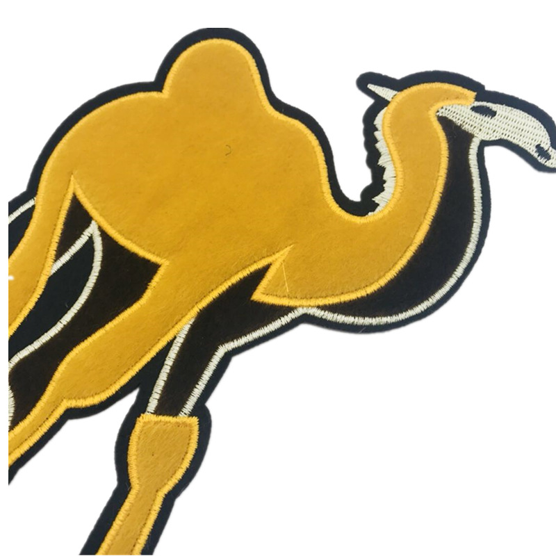 隆盛骆驼布贴 动物毛毡背胶刺绣服装鞋帽包包创意diy辅料现货