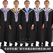 澳洲英国墨尔本大学毕业礼服学士服批发硕士服袍科学工程来图定制