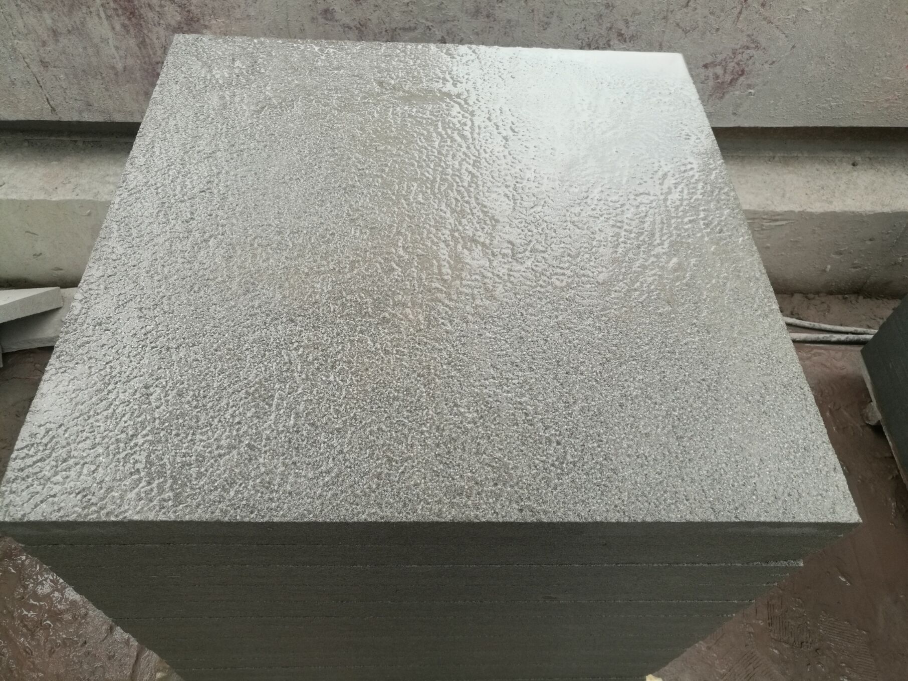 常年出售园林亚光荔枝面青石板 广场青石板地面碎拼青石板黑色