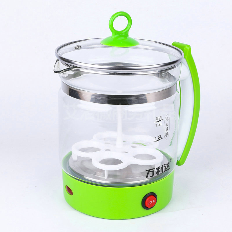 万利达全自动养生壶 多功能花茶烧水养生壶 煮茶小锅蒸蛋器批发