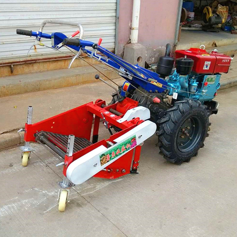 农用手扶拖拉机带红薯收获机 大小型土豆收获机 可单人操作-阿里巴巴