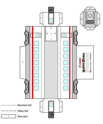 超级特快列车 3d纸模型 亲子diy 卡通动物 幼儿园手工