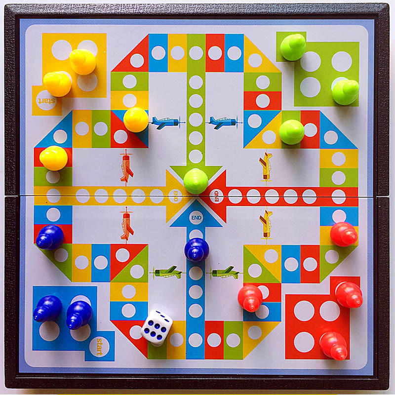 批发磁石飞行棋 亲子便携式折叠磁性飞行棋棋盘 儿童成人教学比赛