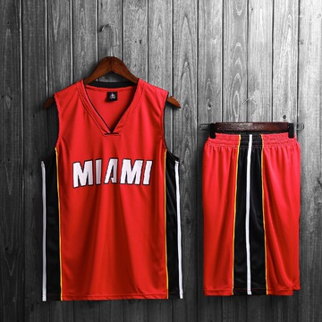 热火队服团购球衣定制波什韦德篮球服套装学生比赛球衣印号50188