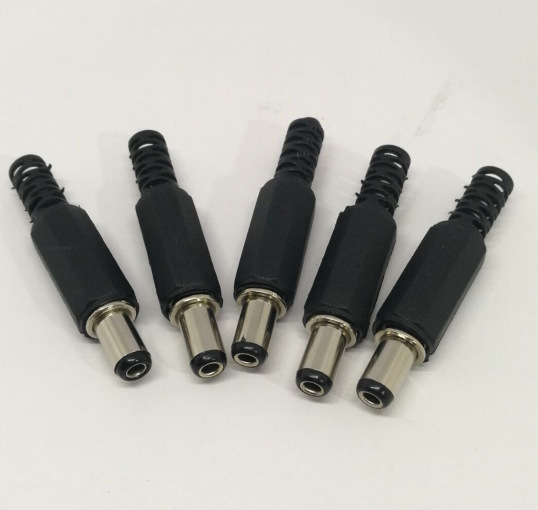 1*9mm组装式公头 dc头 直流电源公头焊线式 充电头