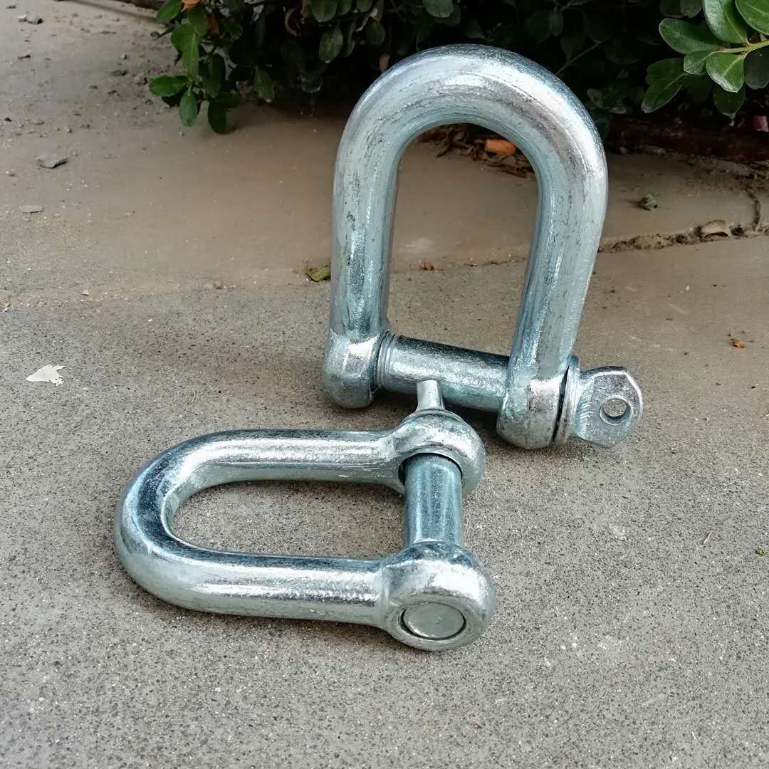 厂家供应 卸扣 欧式d型u型环 日式大d起重卡扣 五金吊装索具