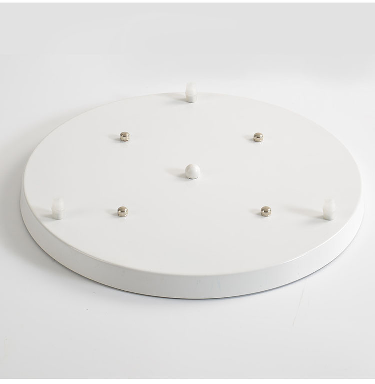 吊灯吸顶灯底盘黑色一字长条底盘圆形一头二头三头吊线灯底座配件