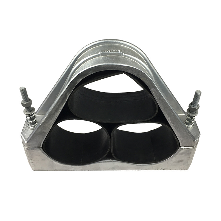 jgp-8h电缆抱箍 铝合金高压电缆固定线夹卡玛卡箍 电力金具220kv