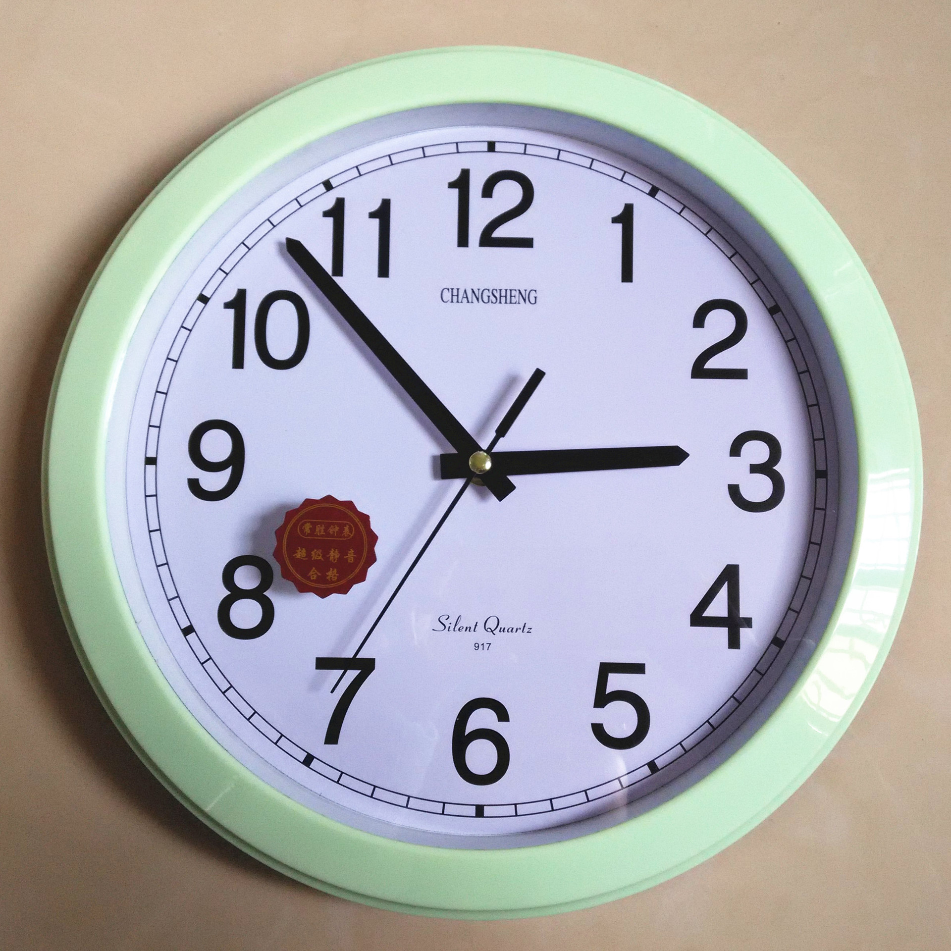 圆形挂钟玻璃挂钟复古挂钟clockdiyclock出口电子礼品可印logo