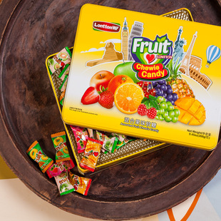 马来西亚进口食品 伦敦wf混合果味软糖糖果 糖果礼盒批发268g