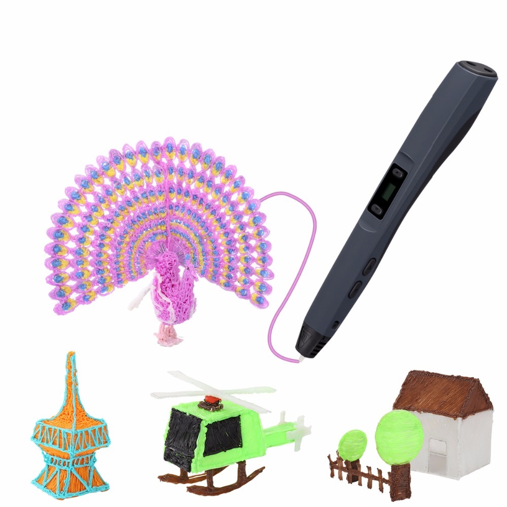 3d儿童打印笔新款 绘画涂鸦 智能画笔学生diy创意 3d pen深圳工厂