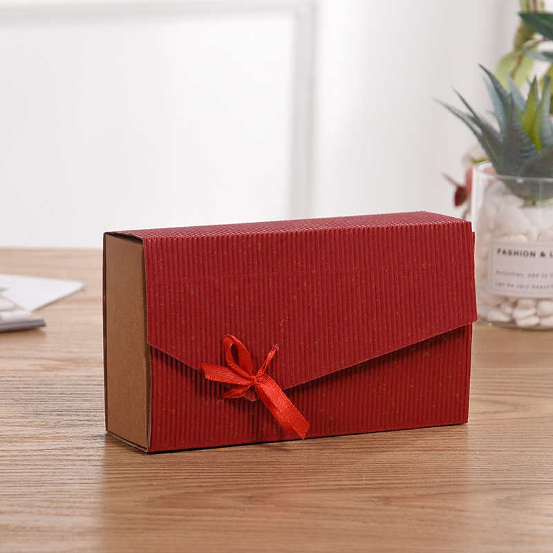 Red Corrugated Gift Packaging Box Printed Drawer Carton Exquisite Clothing Gift Box Wholesale