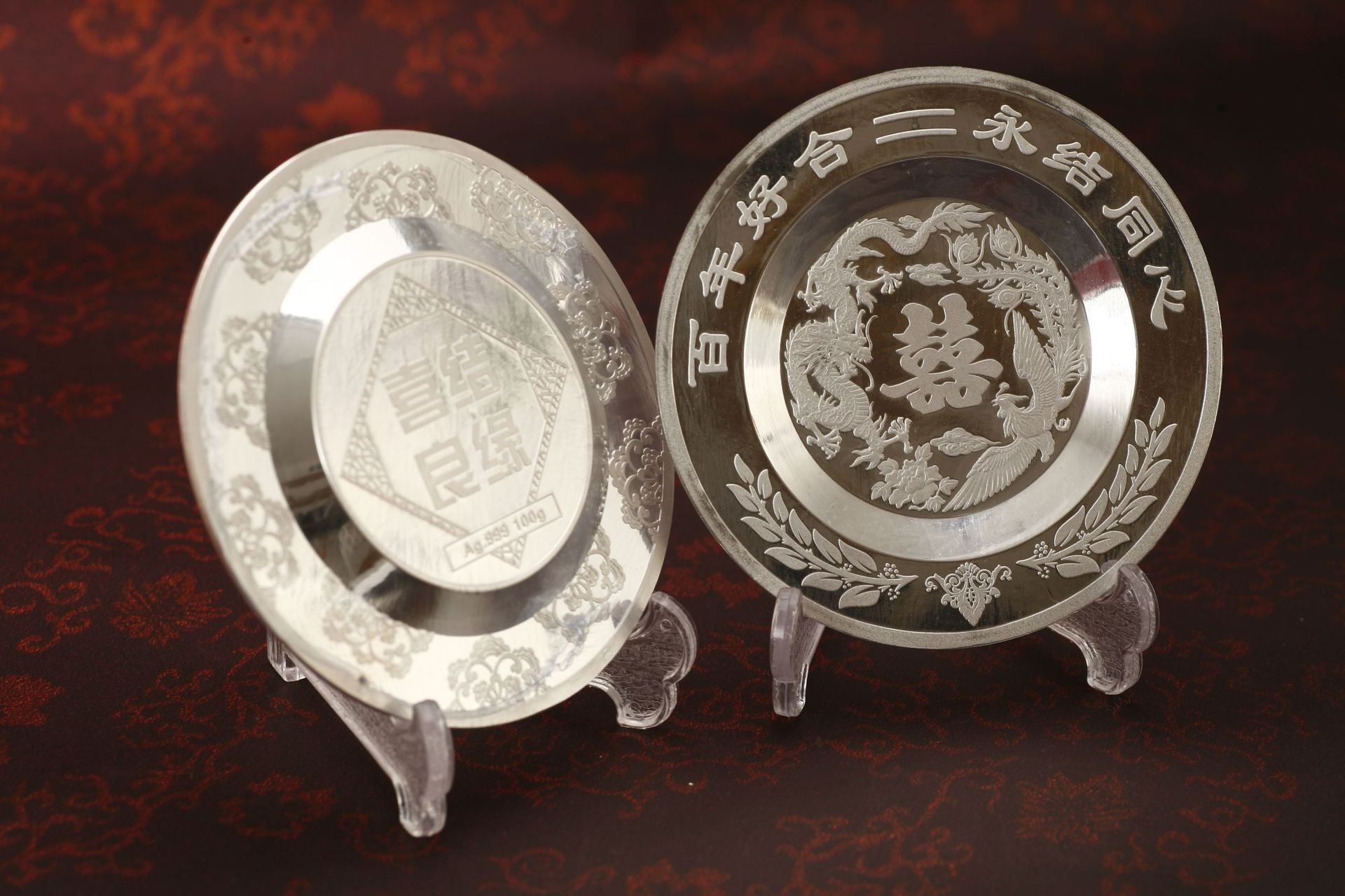 定制 纯银纪念盘 银盘金属盘 工艺纪念奖盘 企业公司周年庆礼品