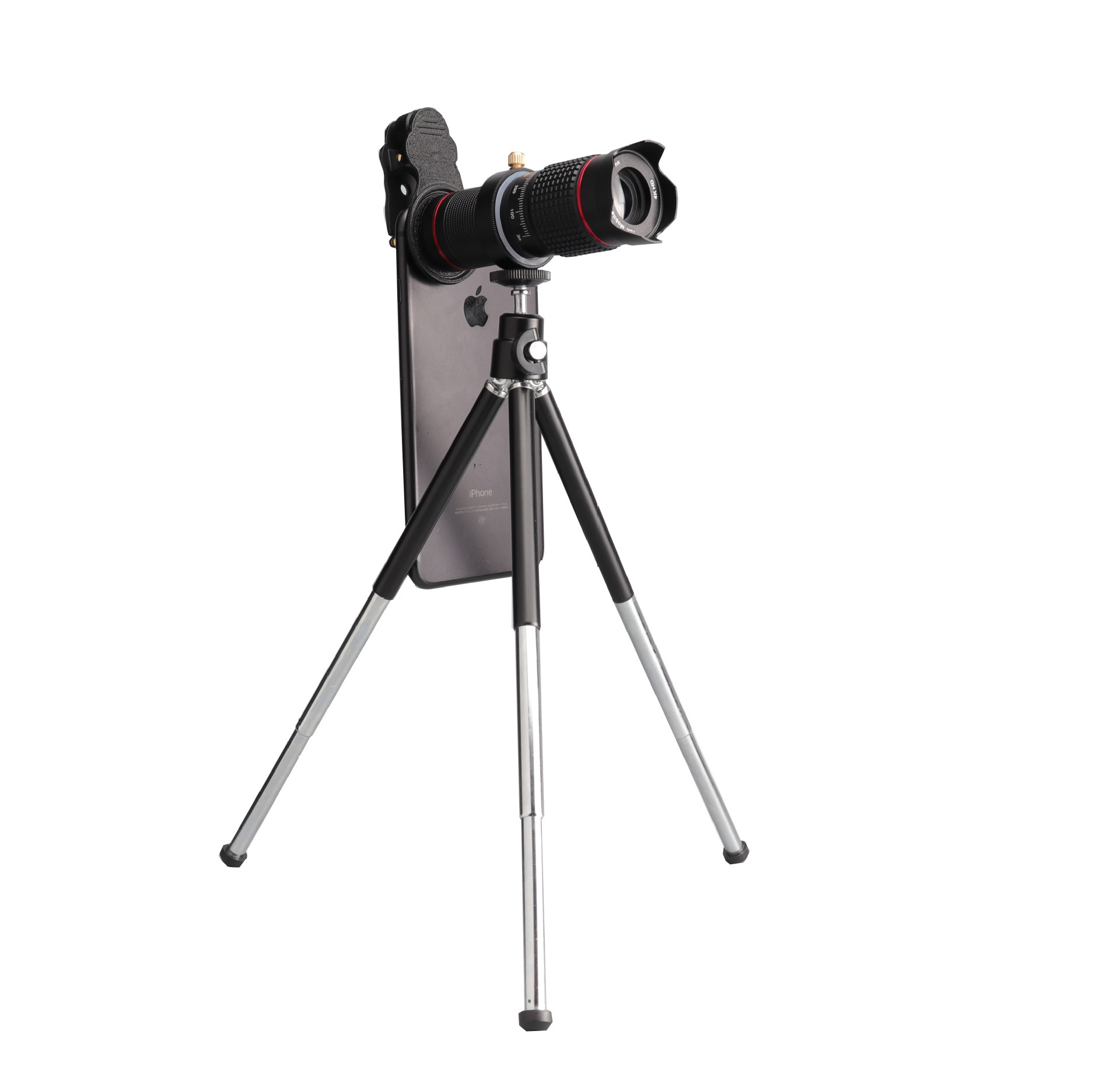 手机镜头4k高清望远镜15倍 高清长焦镜头 双调无暗角外置手机镜头