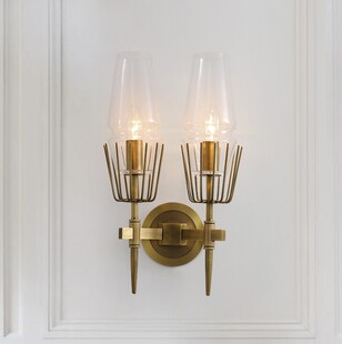 欧式复古壁灯卧室床头庭院壁灯卧室过道灯简欧电视墙背景壁灯批发