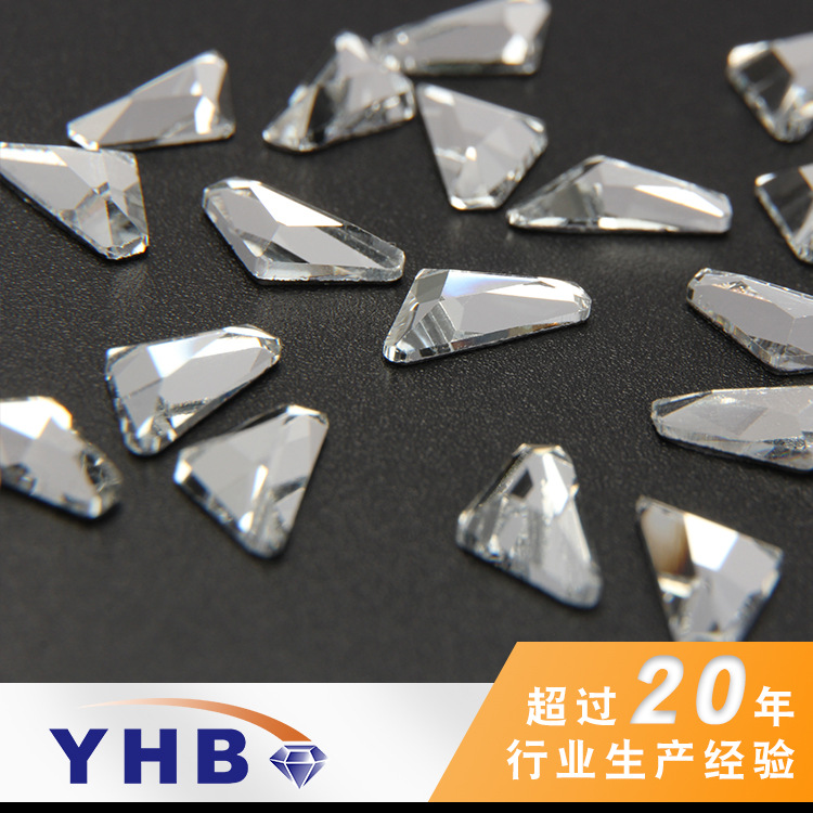 Factory Supply Special-Shaped Insole Diamond Different Triangle Flat Imitation Czech Fancy Shape Diamonds 5 * 10mm Middle East Special-Shaped Hot Drilling