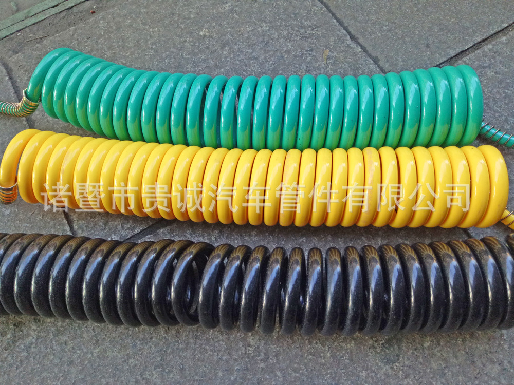 精品防冻型挂车管 耐寒防爆增强挂车气管 半挂牵引车螺旋管弹簧管
