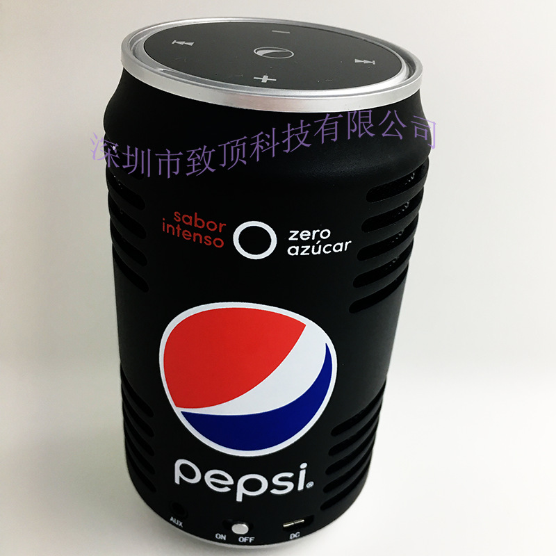 新款可乐罐音箱 蓝牙铝合金外壳触摸屏音响 原创设计音响工厂直销
