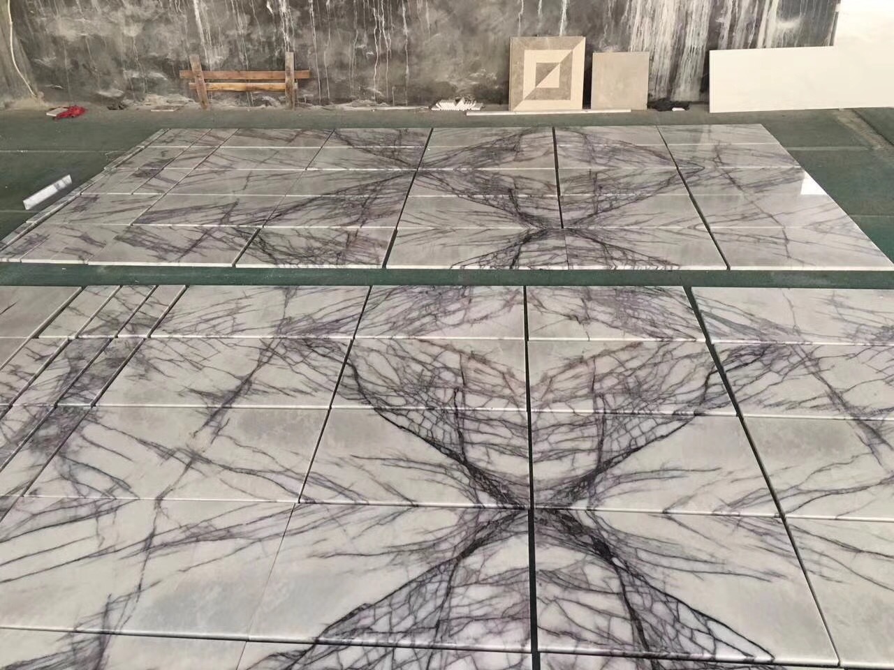 石材工程天然大理石板香雪梅水刀拼花背景墙大理石台面装修家具台