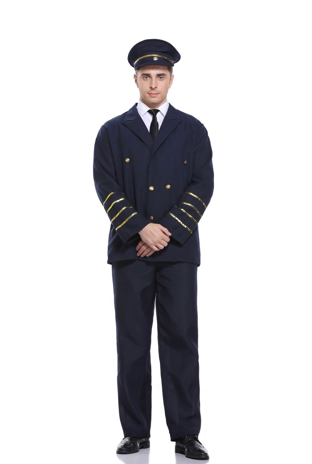 万圣节服装成人男飞行员制服诱惑男警动车车长机长装角色扮服