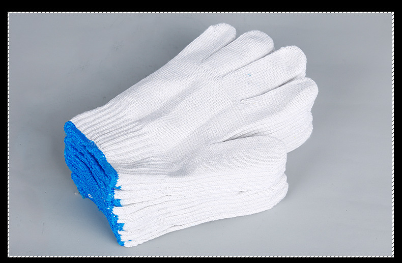 劳保手套劳保用品线手套白手套棉纱手套纱手套防护手套500克