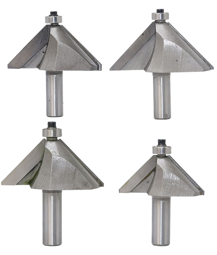 木王45度斜角刀木工铣刀修边机雕刻刀头45度倒角刀45°斜角刀