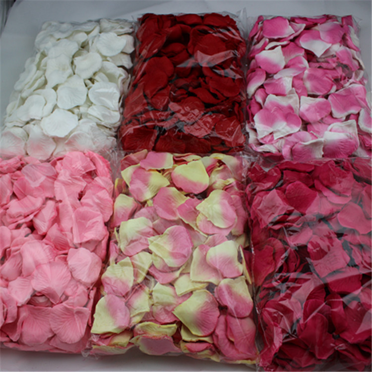 Artificial Rose Petals Fake Petals Wedding Birthday Ideas Props Wedding Room Marriage Bed Atmosphere Layout Supplies