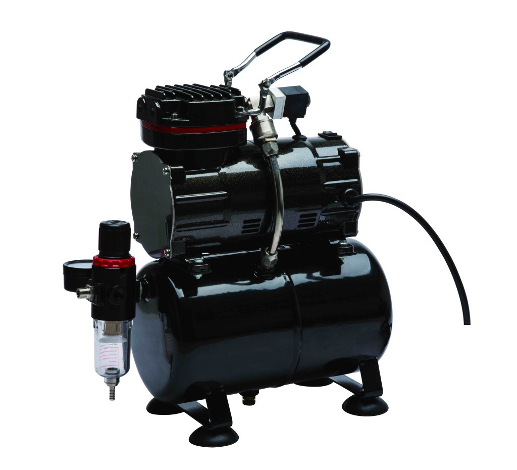 龙牙3l气罐迷你喷泵空压机 喷漆美容彩绘模型双缸美工气泵 tc-80t