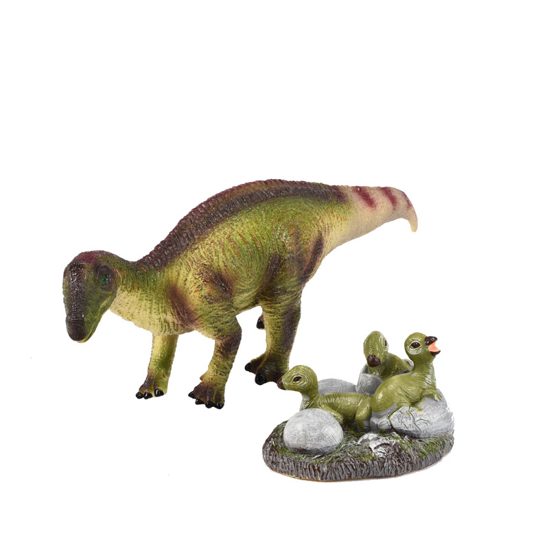 跨境新款恐龙仿真模型玩具慈母龙恐龙幼崽破壳模型地摊益智小玩具