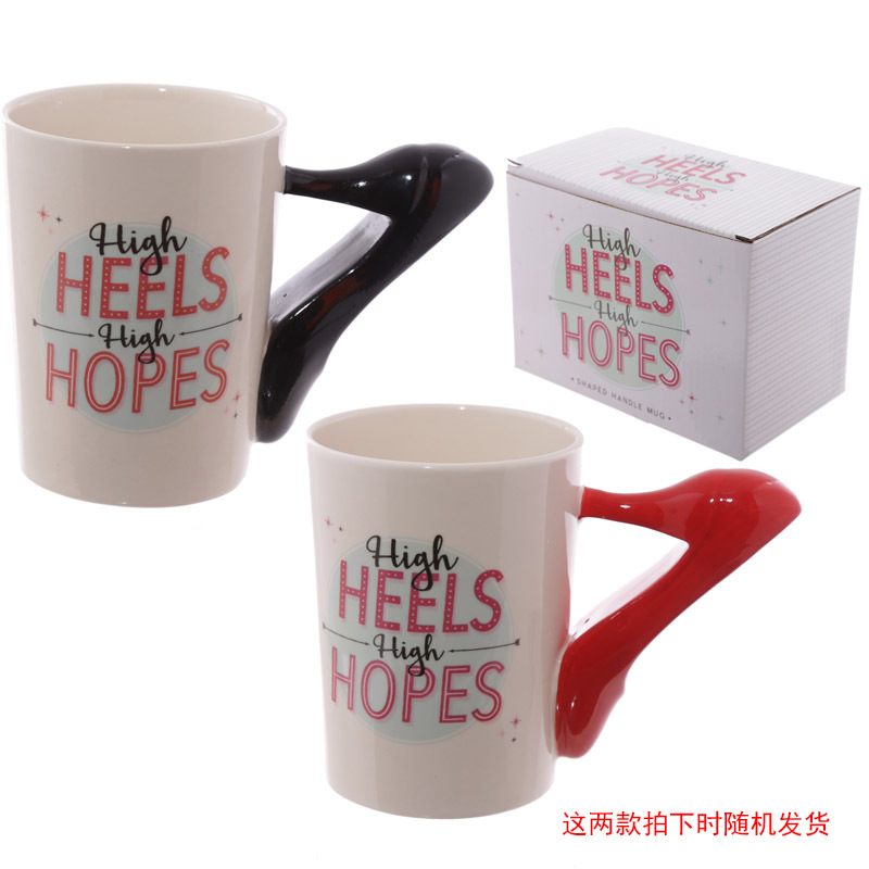 Cross-Border Foreign Trade Cute Makeup Tool Cup Creative Boots High Heels Hair Dryer Truncheon Handle Mug Cup Water Cup