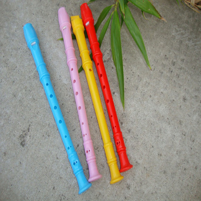 白色全塑竖笛 儿童玩具彩笛 厂家直销全场卖1元货源市场批发百货
