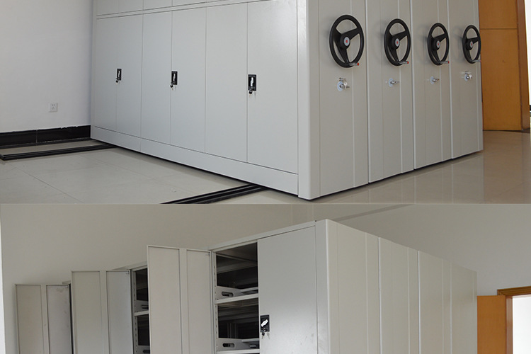 移动密集架手摇档案密集柜轨道铁皮文件柜厂家可定制