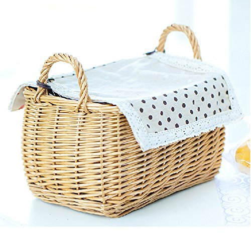 Wicker Basket Eggs Knitted Basket round Willow Basket Egg Storage Home Storage Basket