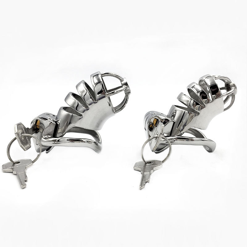 黑帝精品不锈钢镂空ht贞操锁鸟笼成人情趣另类玩具一件代发速卖通